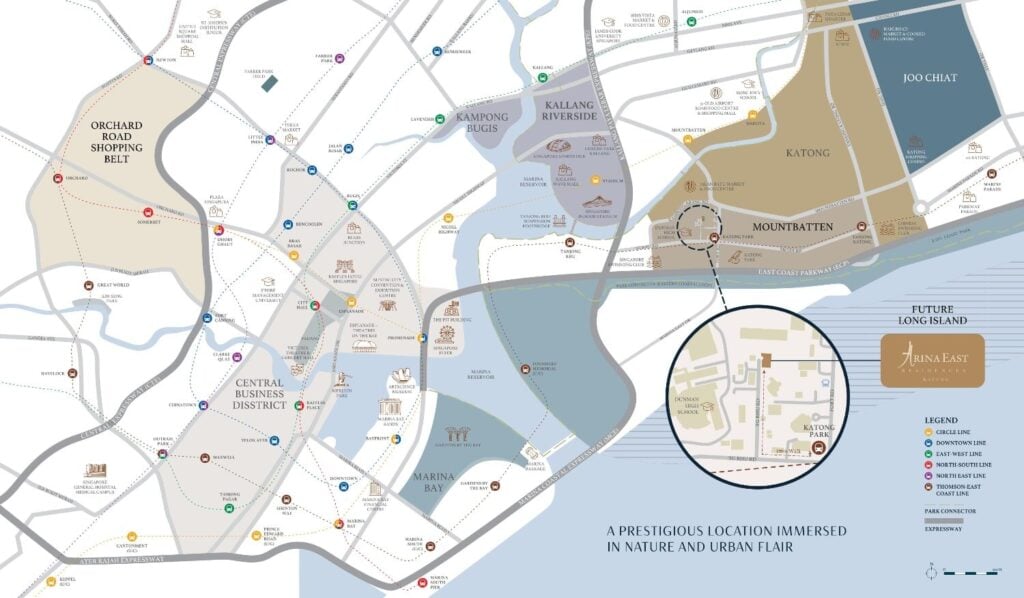 Arina East Location Map