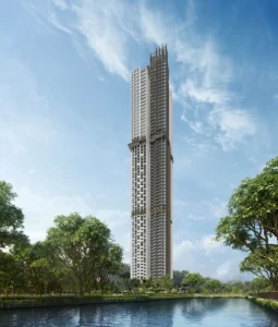 Promenade Peak 63-storey tower beside the Singapore River at Zion Road, artist's impression