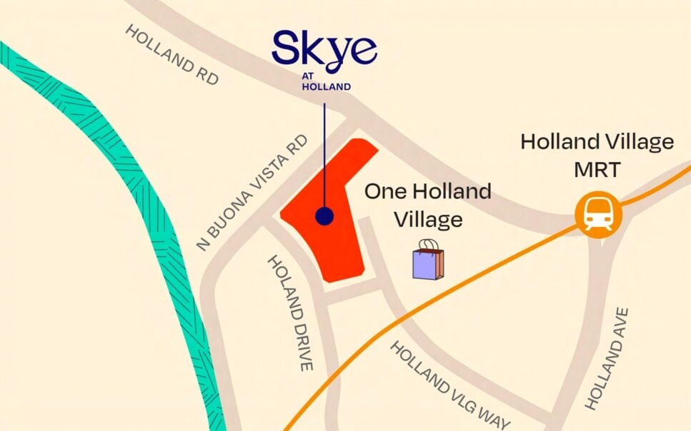Skye At Holland Condo Location Map