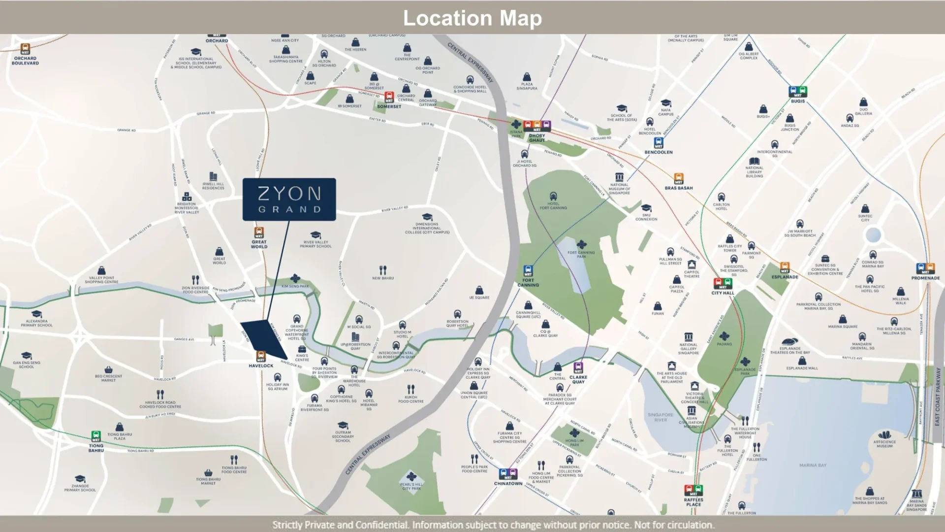 Zyon Grand Location Map