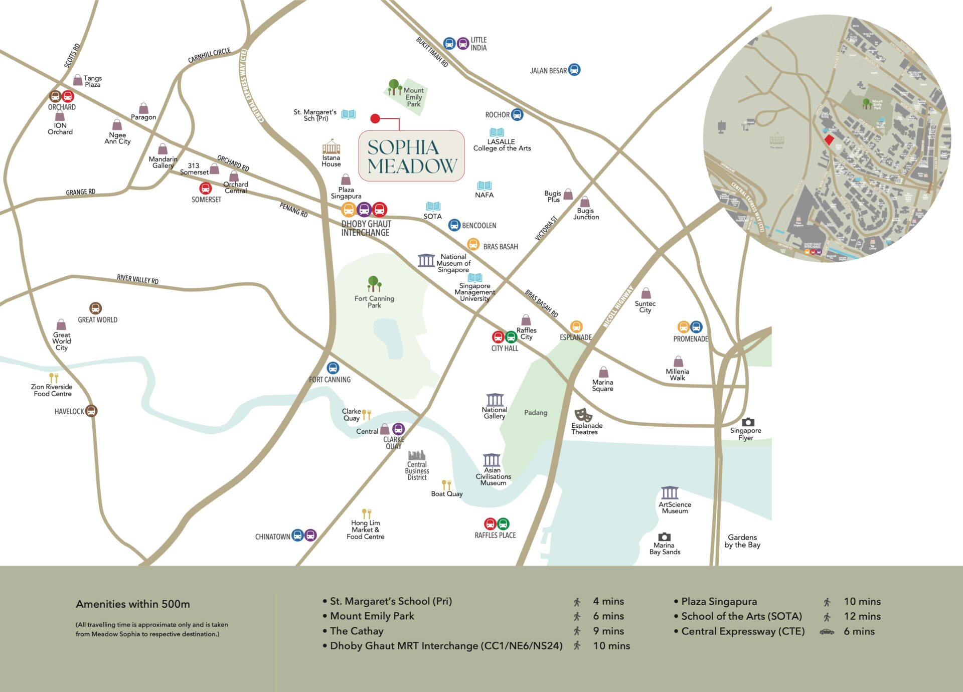 Sophia Meadow Location Map