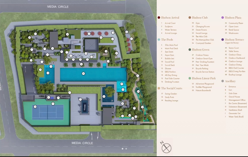 Hudson Place Residences Facilities