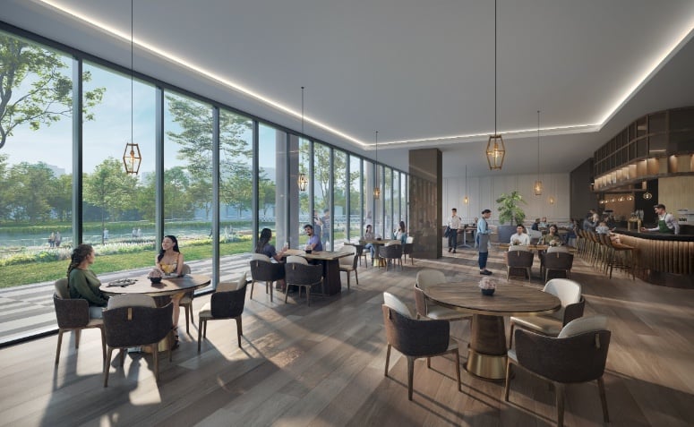 Gourmet Xchange restaurant unit artist impression