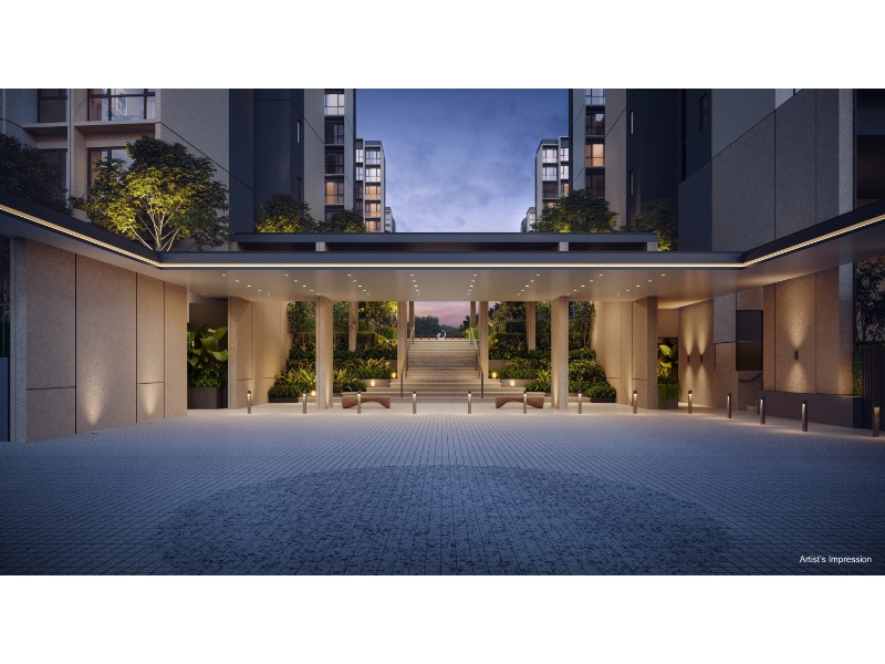 Coastal Cabana EC – Grand Boulevard Lobby Arrival Night