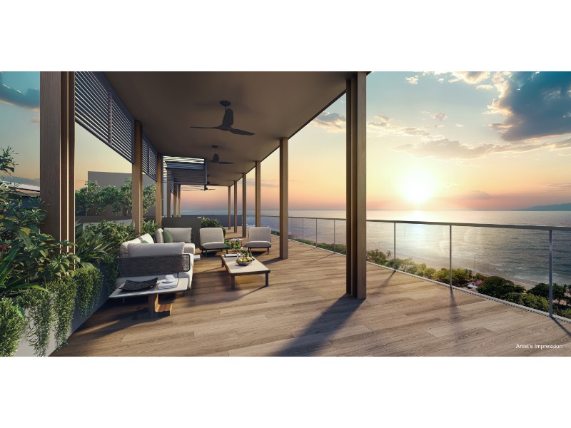 Coastal Cabana EC – Upper Deck Rooftop Sea View Sunset