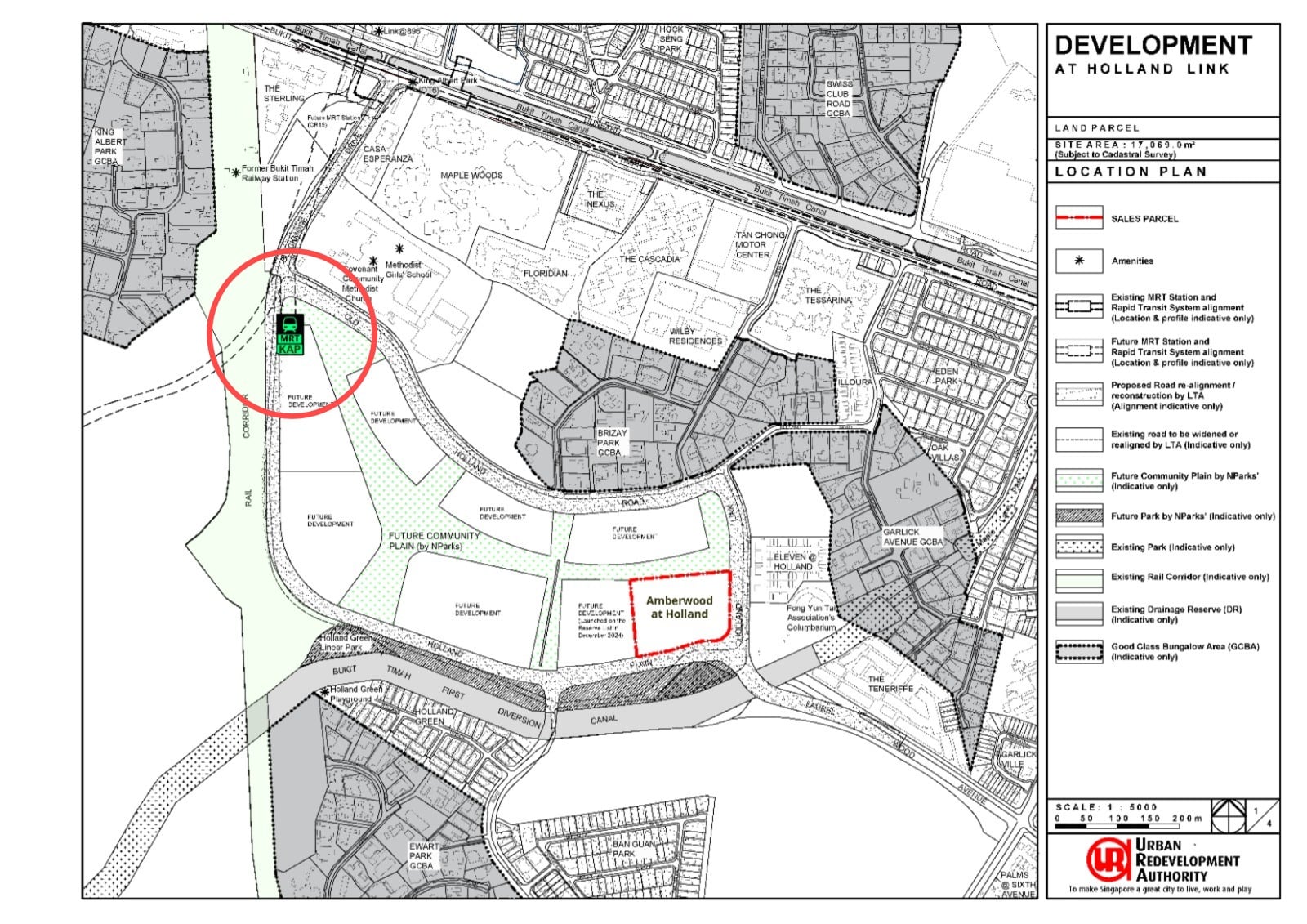 Amberwood at Holland location map near King Albert Park MRT and Holland Plain