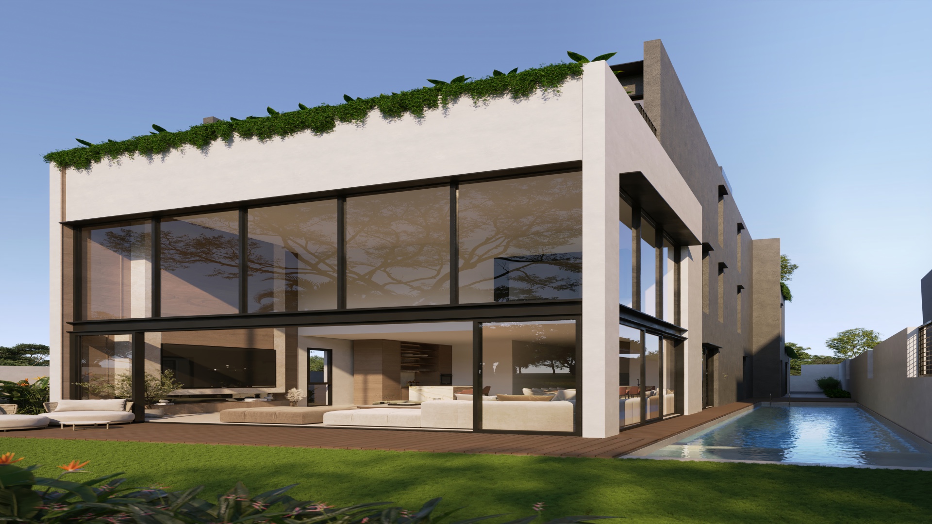 Swimming pool, Plot B bungalow at Tan Boon Chong Avenue Holland