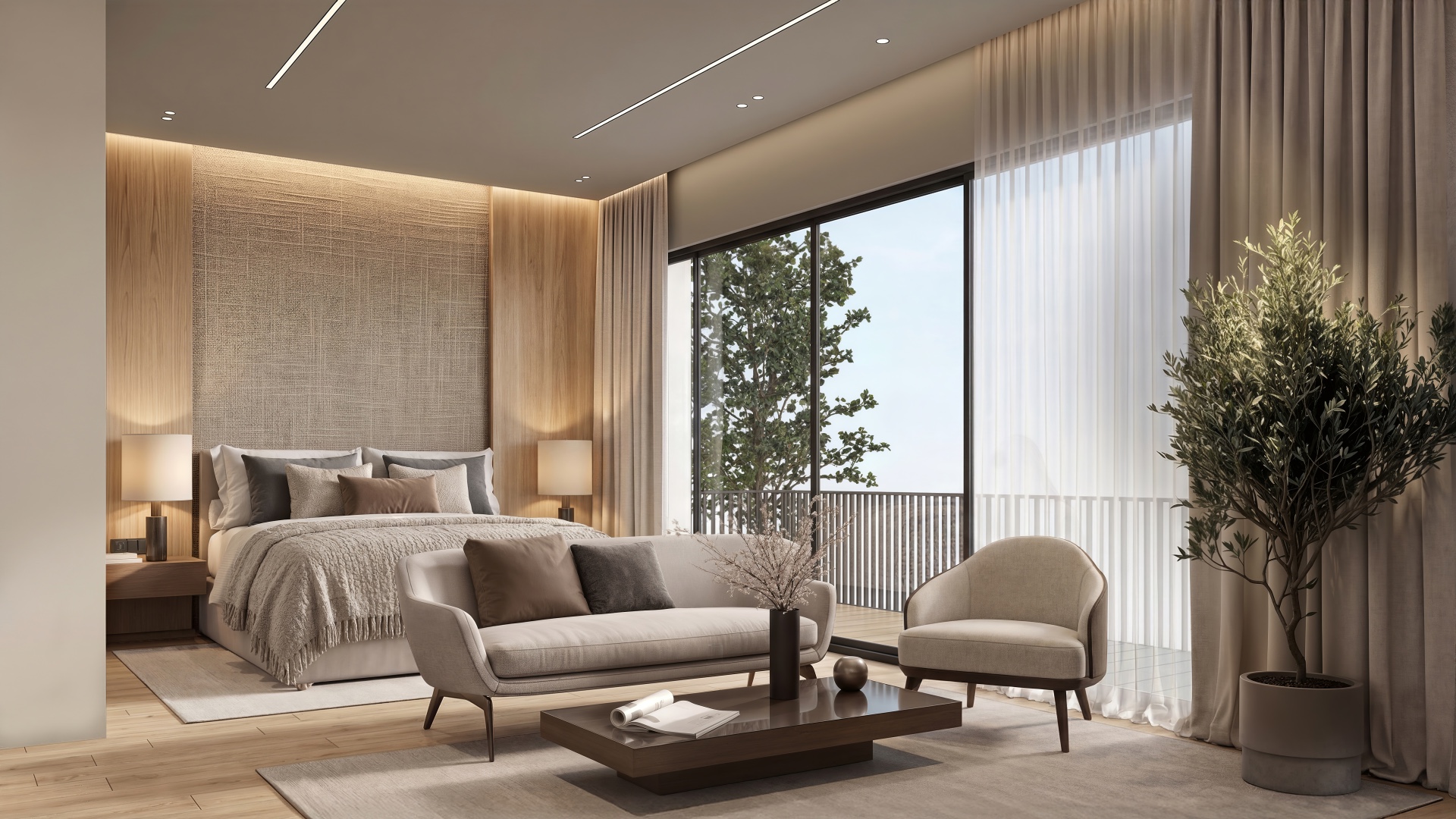 Master bedroom, Plot B bungalow at Tan Boon Chong Avenue