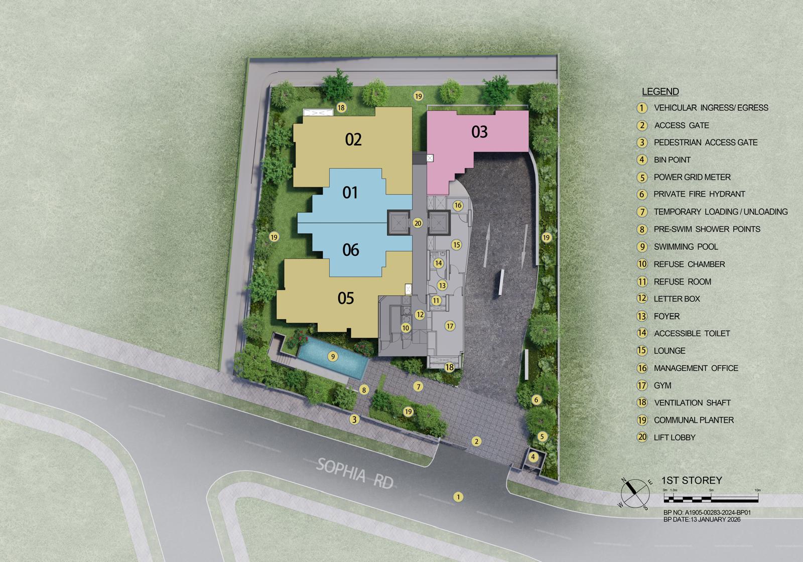 Sophia Meadow First Floor Site Plan