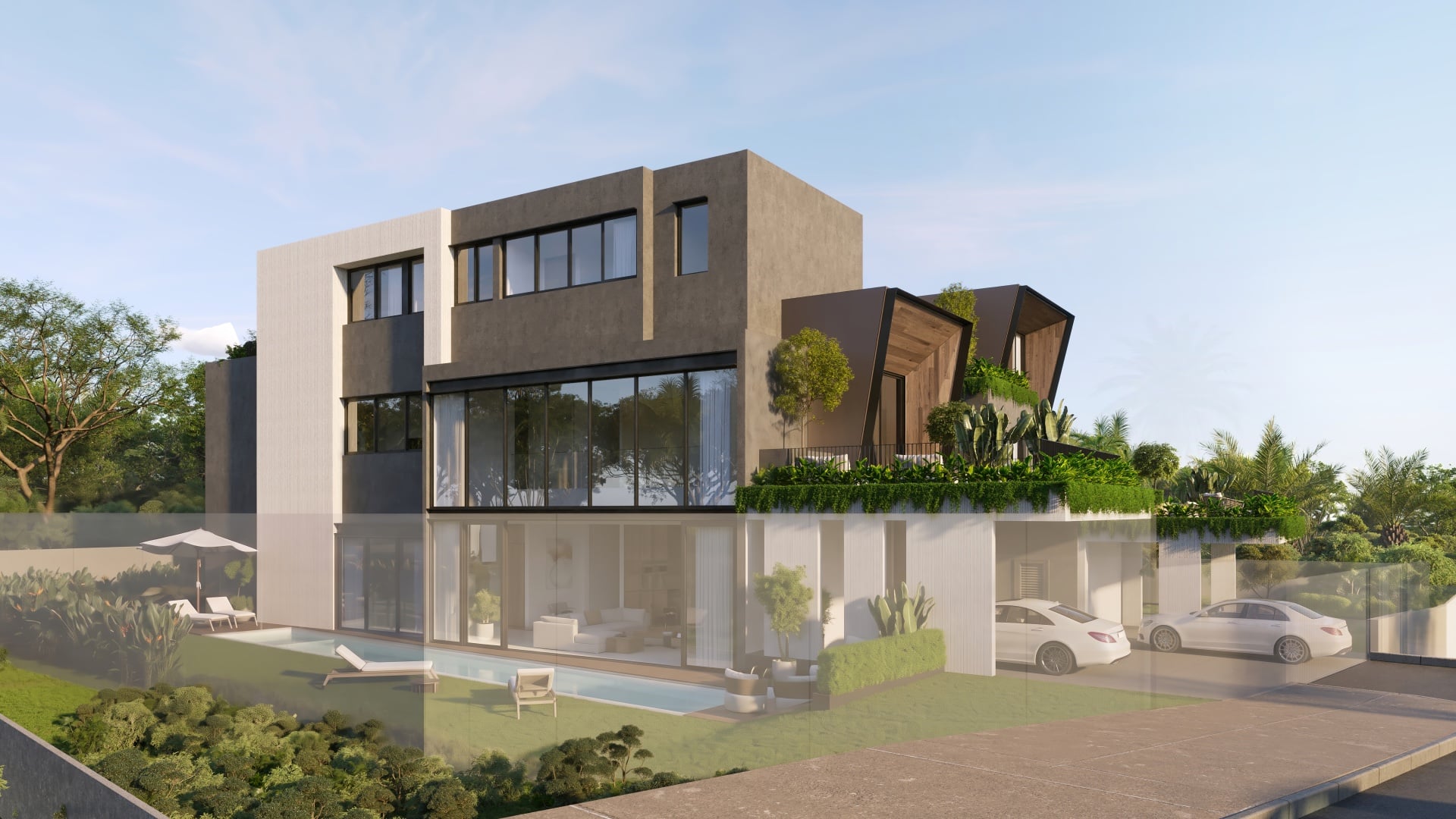 Front view of Plot A bungalow at Anagram Homes Tan Boon Chong Avenue