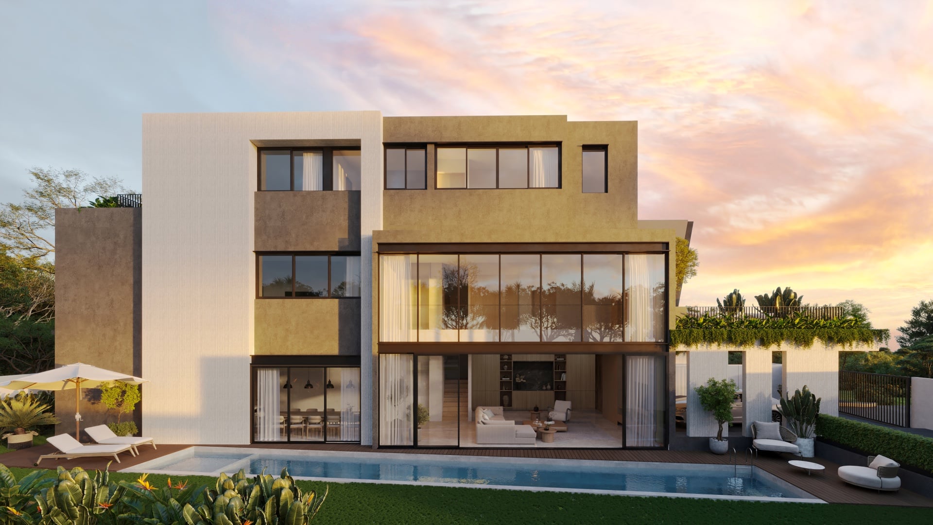 Side elevation of Plot A bungalow, Tan Boon Chong Avenue Holland