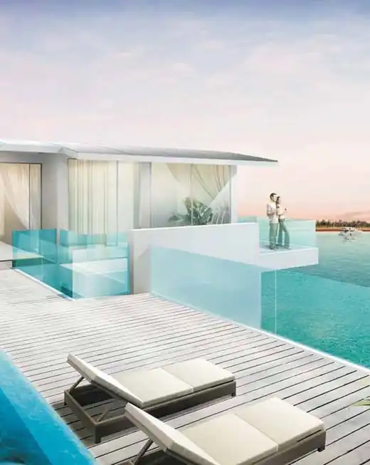 Pool deck at The Marina Collection, Sentosa Cove